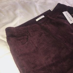 Pacsun boysenberry mom-jean corduroys